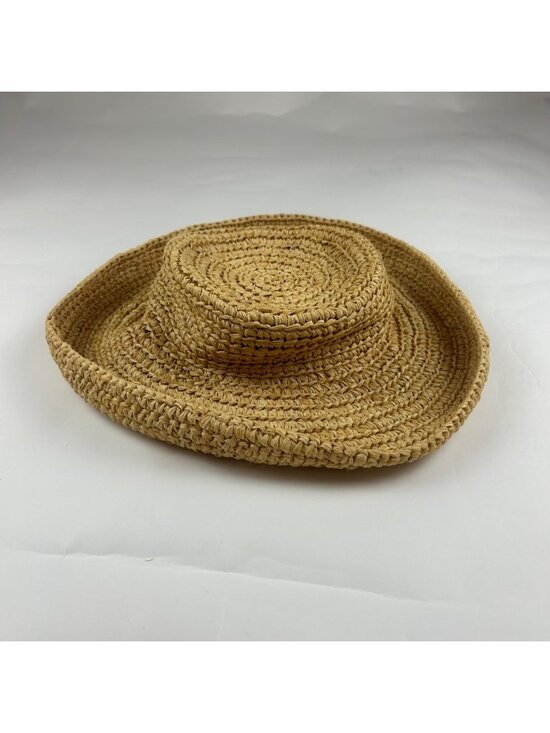 Helen Kaminski Accessories - Helen Kaminski Rolled Brim Handwoven Raffia Hat OS
